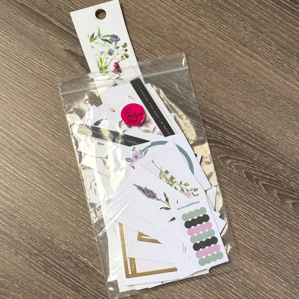 ❤️$5 Wedding Florals Not So Mystery Happy Planner Sticker Set